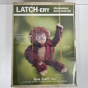Vintage June Craft Latch-ery Dimensional Latch Hook Kit C-21 Homer NOS 1979